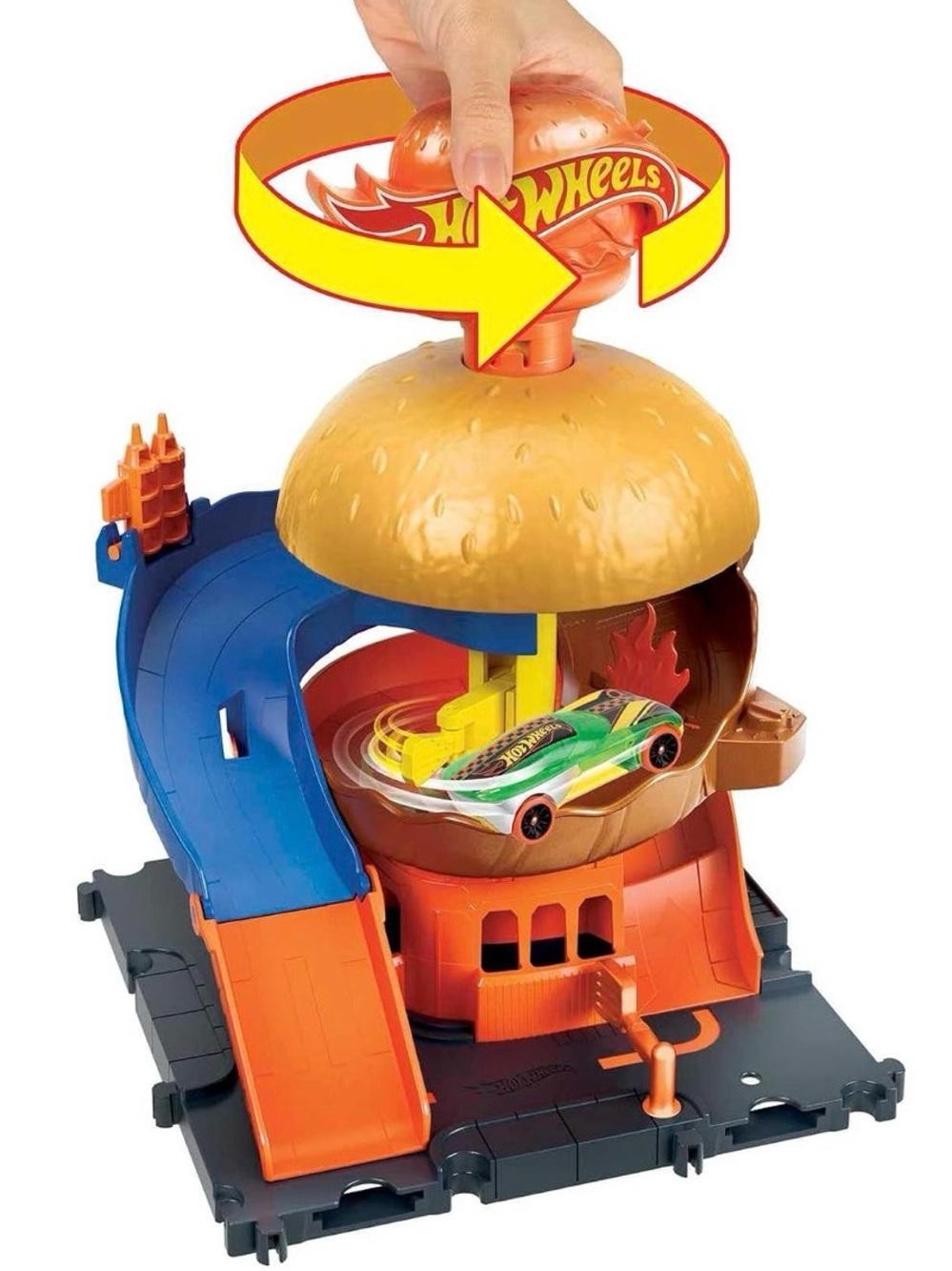 Hot Wheels City Burger Drive-Thru Playset